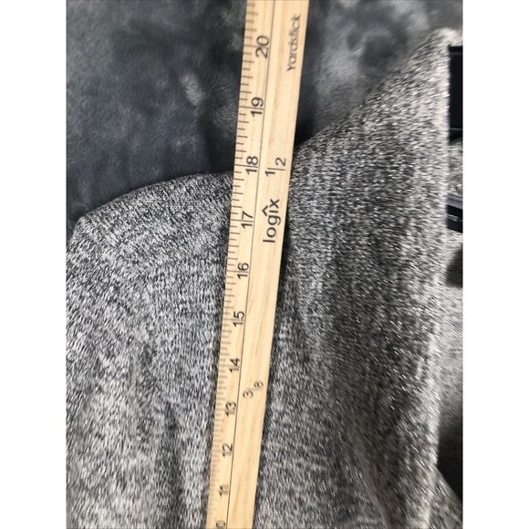 White House Black Market Women’s Sweater Gray Metallic Cowl Neck - Picture 10 of 14